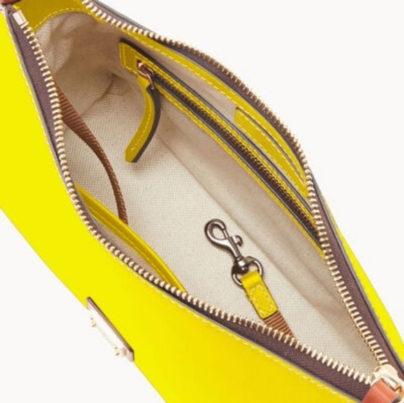 Dooney and Bourke Yellow Leather Bag - Picture 3 of 4